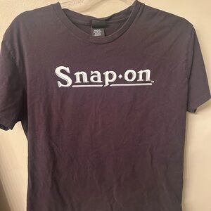 Snap-on Black T Shirt